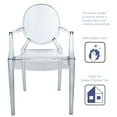 thumbnail image 4 of Modway Casper 18.5" Polycarbonate Plastic Dining Armchairs in Clear (Set of 2), 4 of 4