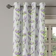 thumbnail image 3 of Ambesonne Garden Grommet Curtain, Lavender Hydrangea Art, 50" x 54", Pale Grey Lavender Green, 3 of 6
