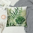 thumbnail image 2 of COMIO  Green Tropical Palm Leaves Throw Pillow Covers Tropical Leaves Decoration Leaves Throw Pillow Covers for Sofa Couch Home Decoration, 2 of 5