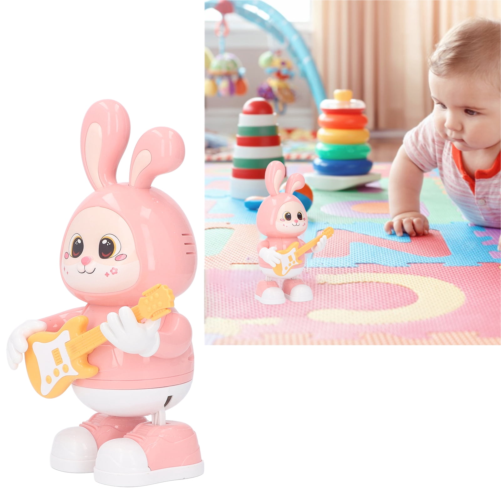 Conejito Robot Interactivo De Peluche Que Salta Y Mueve Las Orejas - Juguete Realista Para Niños