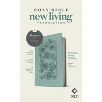 NLT Premium Value Thinline Bible, Filament Enabled (Leatherlike, Bouquet Teal), (Hardcover)