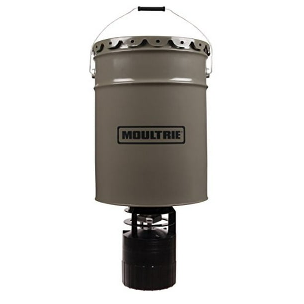 Battery Operated 6.5Gallon Pro Hunter Hanging Deer Feeder 40lbs Cap