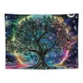 thumbnail image 5 of PRATYUS  Tree of Life Tapestry Yin and Yang Sun Moon Star Tapestries Galaxy Space Tapestry Mandala Wall Tapestry Aesthetic Tapestry for Room Decor  50x40inch, 5 of 6