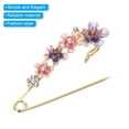 thumbnail image 3 of Uxcell Plum  Safety Decorative Pins Brooch, 2Pcs Anti Exposure, 3 of 4