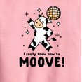 thumbnail image 2 of Instant Message - Watch Me Moove Disco Cow - Toddler & Youth Crewneck Fleece Sweatshirt, 2 of 5