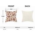 thumbnail image 5 of Fall Pillow Covers 18 x 18 Inch Set of 2 Brown Football Throw Pillows Outdoor Decorative Thanksgiving Autumn Maple Leaves Pillowcases Linen Cushion Cases for Farmhouse Home Bed Sofa Couch, 5 of 6