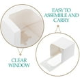 thumbnail image 6 of MRLESS 20PCS Paper Cupcake Boxes with Window and Inserts, Portable Individual Cupcake Boxes for Wedding, Candy, Party, and Baking, 6 of 7