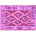 thumbnail image 1 of Ahgly Company Indoor Rectangle Abstract Purple Contemporary Area Rugs, 4' x 6', 1 of 4