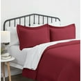 thumbnail image 3 of Full/Queen Lightweight Microfiber Duvet Cover Set with 1 Duvet Cover and 1 Pillow Sham with Zipper Closure, 3 of 7