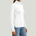 thumbnail image 6 of Chiccall Women's Turtleneck Long Sleeve Base Layer Top, Stretchy Slim Fit Thermal Shirt with Thumb Holes for Fall Winter Layering, 6 of 10
