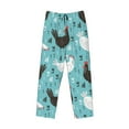 thumbnail image 4 of Easygdp Lovely Roosters Men's Pajama Pant, Sleep Elastic Waistband Lounge Pants - Medium, 4 of 9