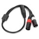 thumbnail image 3 of Cable Jorindo JD6079 5Pin XLR Macho A Dual 3pin XLR Cable de Audio Cable de audio, 3 of 7