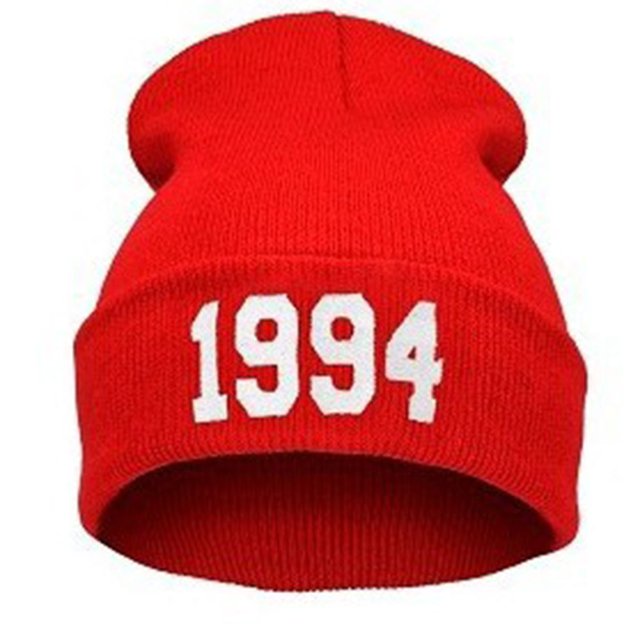 fastboy Unisex 1994 Pattern Hip Hop Knitting Cap Trendy Baseball Cap Multiple Colors