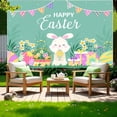 thumbnail image 4 of Fiudx Fondo de Pascua, Tela para Fotografía con Corona de Primavera Vibrante, Poliéster Resistente, Tamaño Amplio para Eventos Festivos, Ideal para Celebraciones o Decoración Del Hogar, Fácil de Mant, 4 of 6