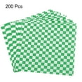 thumbnail image 3 of 100pcs Square Checkered Pattern Wax Paper Sheets 7" x 7", Blue, 3 of 7