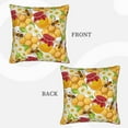 thumbnail image 3 of Bingfone Bees Honeycomb Linen Throw Pillow Covers Cushion Case Pocket Button Vintage Farmhouse Pillowcase for Sofa Couch Bed 16"x16", 3 of 9