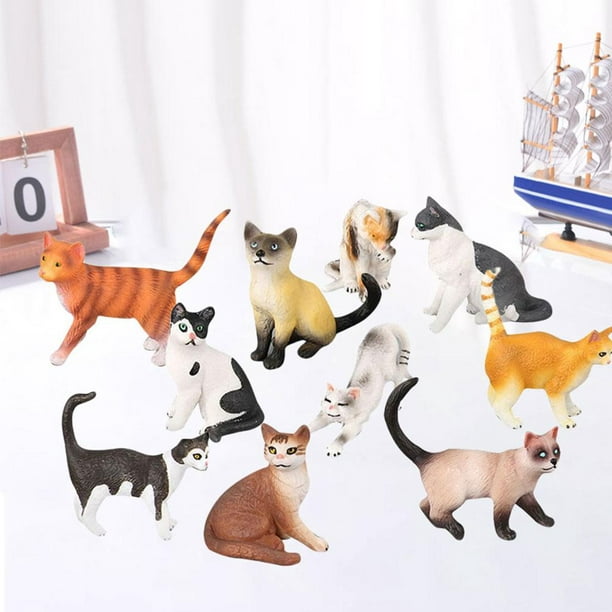 Statuette décorative animale Figurine chat miniature Chats miniatures à  collectionner