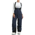 thumbnail image 2 of gbyLJF Women's Winter Skisuit Solid Color Ski Snow Pants Waterproof Windproof Snowsuit Warm Jumpsuit Overalls, 2 of 6