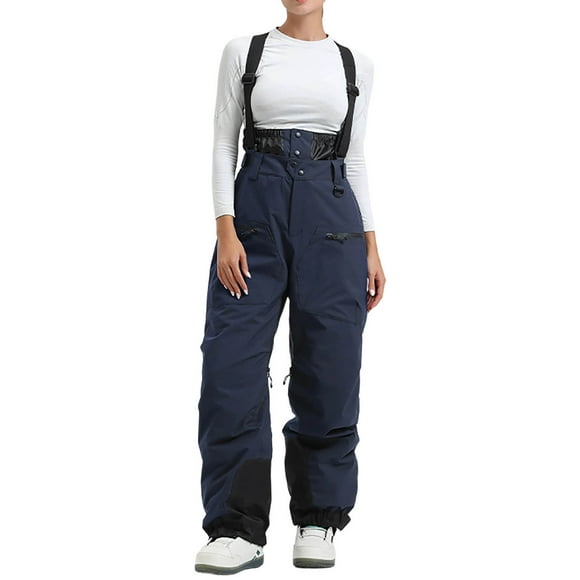 JMYHOAM Jumpsuits for Wmen Overalls Women Colorful Outdoor Warm Snowsuits Ski Suits Jackets Winter Jumpsuits