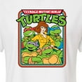 thumbnail image 3 of Teenage Mutant Ninja Turtles - Retro Group April - Juniors Cropped Cotton Blend T-Shirt, 3 of 5