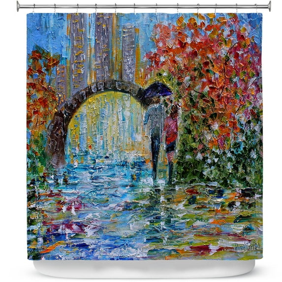 Shower Curtains 70" x 73" from DiaNoche Designs by Karen Tarlton - Central Park Autumn