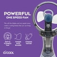 thumbnail image 3 of O2COOL 3.5 inch Battery Powered Misting Fan for Personal Cooling (2 Pack) - Gray, 3 of 5