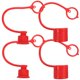 thumbnail image 1 of 4pcs Hydraulic Quick Coupling Dust Caps Quick Connector Coupler Covers, 1 of 4