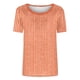 thumbnail image 4 of Camiseta de Manga Corta de Verano para Mujeres Delgada Moda Casual Impresa No Estructurada Cuello Redondo Mujer Manga Corta Tops Casual, 4 of 4