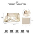 thumbnail image 2 of YOOLIFE Initial Clear Bag for Stadium Events, Clear Bag Stadium Approved Clear Crossbody Bag Clear Purse Clear Stadium Bag Gifts for Women, 2 of 7