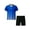Blue, variant on Moggemol Boys Football Set Short Sleeve Sport T-Shirt with Shorts Basketball Suit Sportwear Soccer Sky Blue XXS