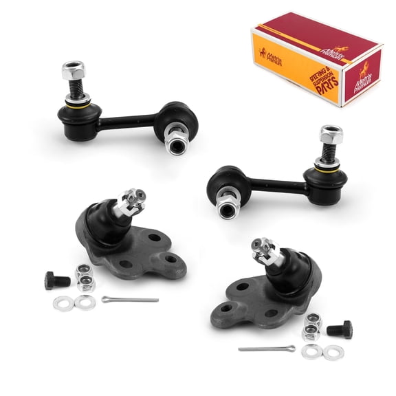 Metrix Premium Chassis Parts - 4 PC L/R Front Sway Bar Stabilizer End Link & L/R Front Lower Ball Joint Kit Fits 06-11 Acura CSX, Honda Civic, Replacement K80769 K80768 K500070 K500069