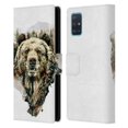 thumbnail image 1 of Head Case Designs Officially Licensed Riza Peker Animals Bear Leather Book Wallet Case Cover Compatible with Samsung Galaxy A51 (2019), 1 of 6