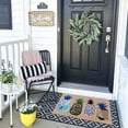 thumbnail image 2 of Fuoxowk Pineapple Decorative Welcome Doormat Colorful Spring/Summer Cute Fruits Indoor Outdoor Non-Slip Door Mat Home Entryway Farmhouse Decor Front Rug for Outside Porch Entrance 30" x 17",Abstract, 2 of 5