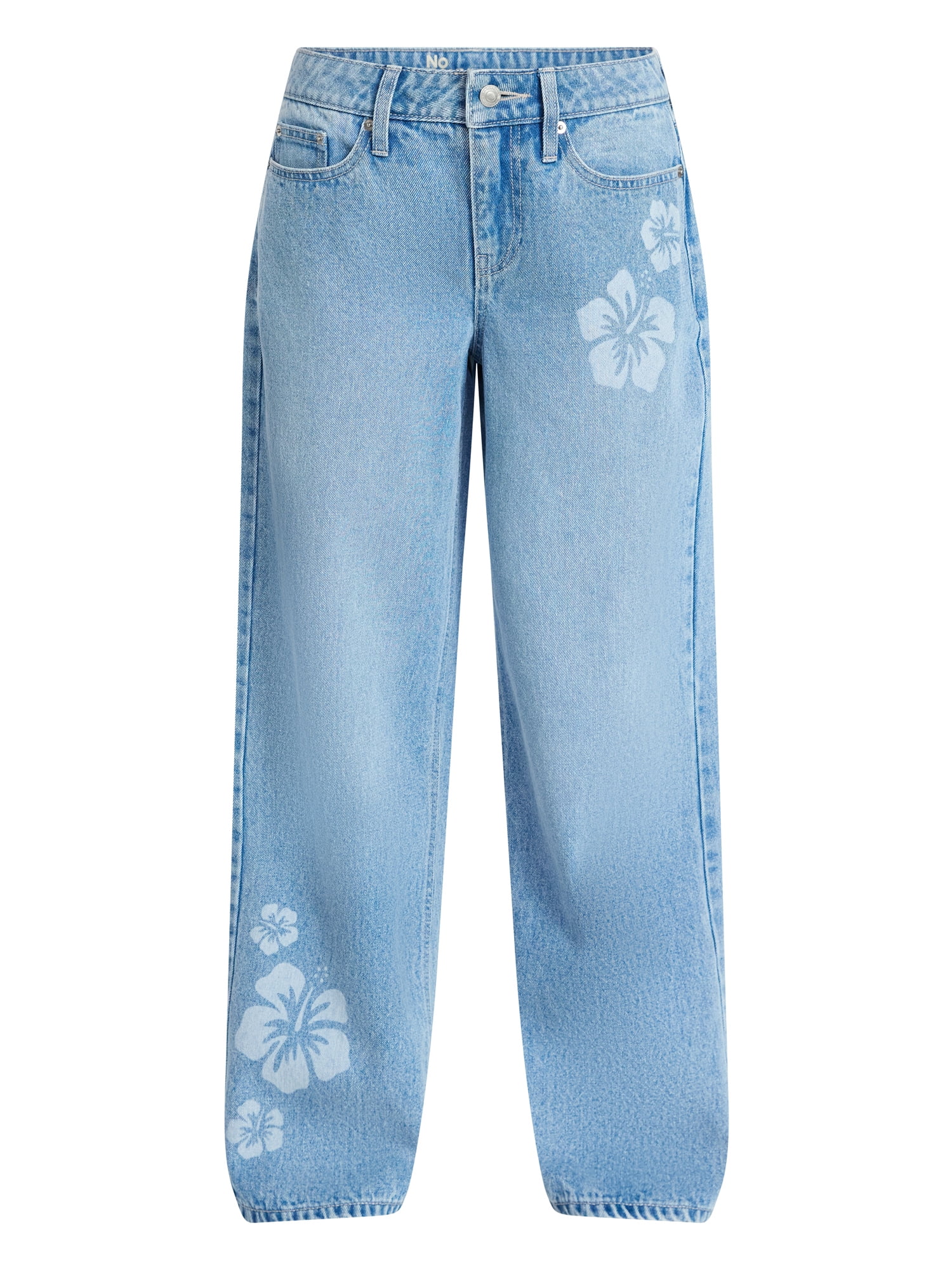 No Boundaries Low Rise Baggy Wide Leg Jeans, Women's 00-20