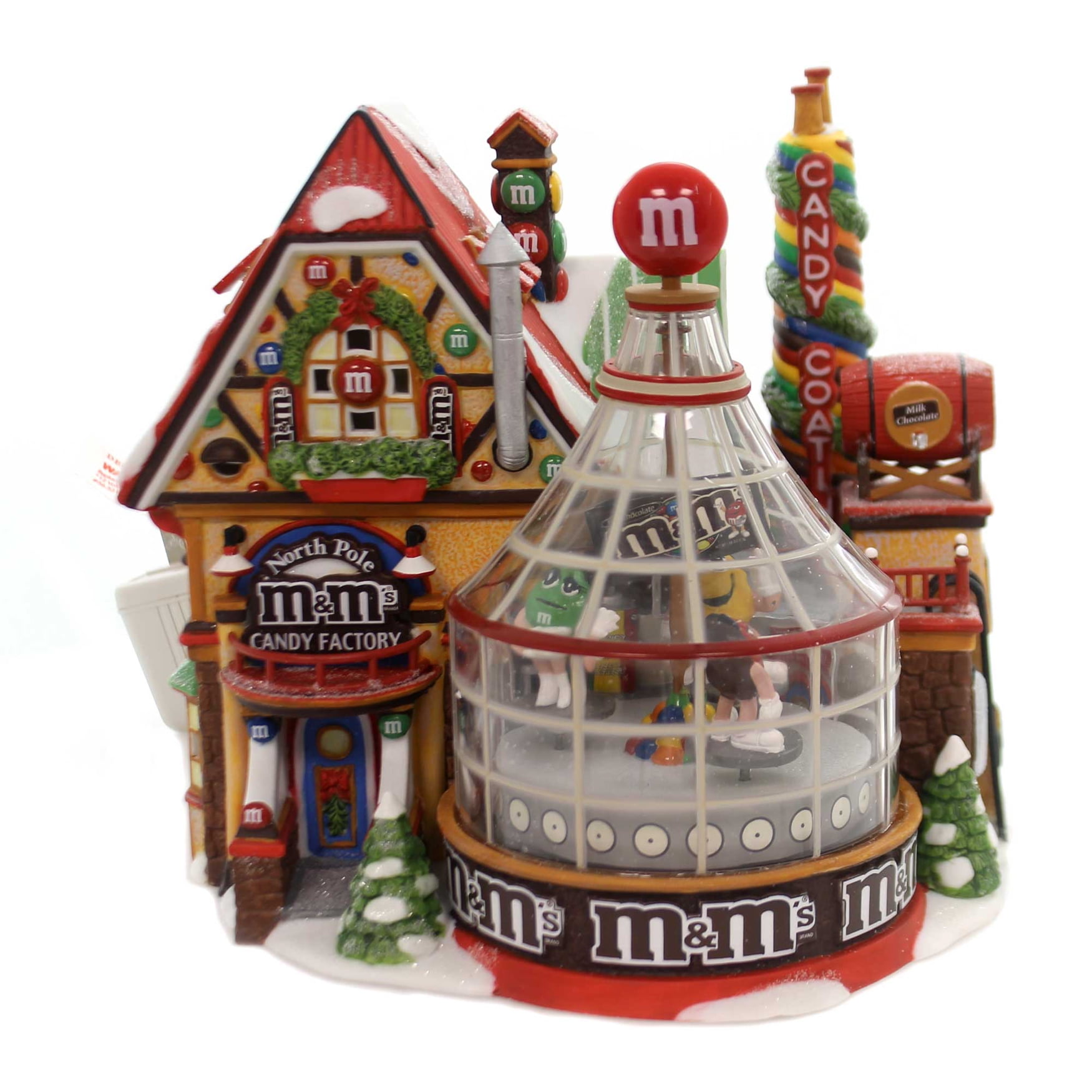 Department 56 House M&MS CANDY FACTORY Porcelain North Pole Retired