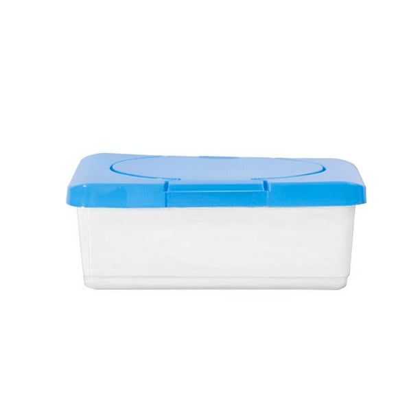 Matsuzay Dispensador de servilletas recargables a prueba de agua para Hotel en casa, servilletas de baño para sala de estar, caja con tapa, Almacenamiento y organización del hogar Azul