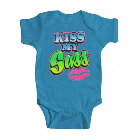 

Baby Kiss My Sass Bodysuit - Turquoise - 18M