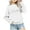 White, variant on breaise Girl Boy Long Sleeve Tops Kids Crewneck Sweatshirts Soft Solid Pullover for Girls Boys Loose Sweatshirt