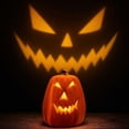 thumbnail image 4 of LED Light Up Jack O Lantern Pumpkin,Realistic Battery Operated Halloween Tabletop Decor,Glowing Ornament for Home,Bar,Party,Mall Display, 4 of 6