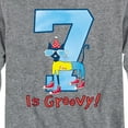 thumbnail image 3 of Pete the Cat -  Happy 7th Birthdays - Toddler And Youth Long Sleeve Graphic T-Shirt, 3 of 6