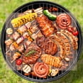 thumbnail image 2 of Niceauty 2Pcs Brown Bbq Grill Solid Mats Non Stick Barbecue Grid Mats Dishwasher Safe, 2 of 5