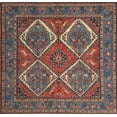 thumbnail image 1 of Ahgly Company Machine Washable Indoor Rectangle Traditional Rosy Pink Area Rugs, 4' x 6', 1 of 7