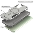 thumbnail image 7 of Allytechgroup for iPhone 16 Plus Case with Kickstand, Compatible with MagSafe Canera & Screen Huard Military Grade Drop Protection Shockproof Magnetic Cover for iPhone 16 Plus, Grey, 7 of 7
