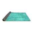 thumbnail image 2 of Ahgly Company Indoor Rectangle Patchwork Turquoise Blue Transitional Area Rugs, 8' x 12', 2 of 4