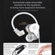 thumbnail image 5 of Auriculares con cable KZ Auriculares con reducción de ruido de 3,5 mm Auriculares de audio de 0,75 mm 2 pines Accesorios para teléfonos inteligentes con manos libres Gris sin micrófono Inevent EL005361-02B, 5 of 7