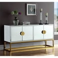 thumbnail image 3 of Meridian Furniture Wood Marbella Sideboard Buffet in Gold and Mirrored Finish, 3 of 4