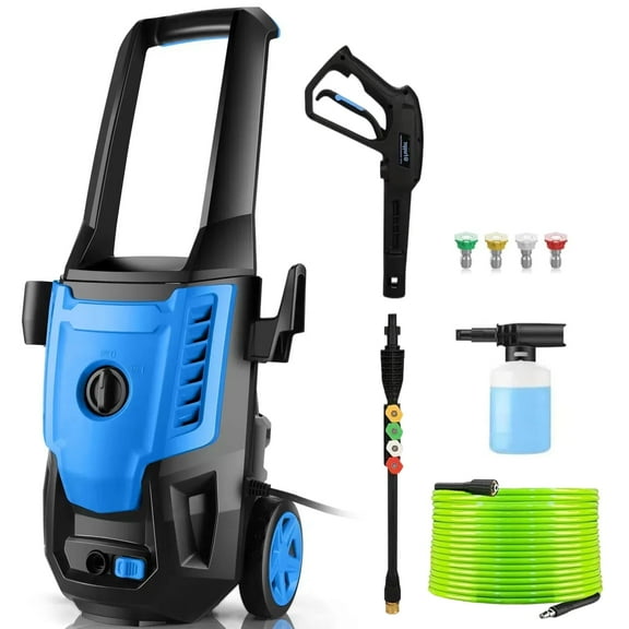 5000PSI Electric Pressure Washer, 2025 4.0 GPM High Power Washer Machine, with Adjustable Nozzle and Soap Bottle for Cars/Fences/Driveways/Home/Patios (Blue)
