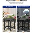 thumbnail image 5 of BAIVAKON Outdoor Side Table for Patio: 16" HIPS Weather - Resistant BAIVAKON Tables Set of 2 - Small Square End Tables for Backyard Pool Porch Balcony - Indoor Outdoor Double Layer Table Grey, 5 of 6