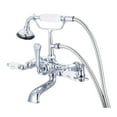 thumbnail image 5 of Water Creation F6-0007-01-PL Vintage Classic 7 in. Spread Deck Mount Tub Faucet - Chrome, Silver, 5 of 5