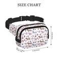 thumbnail image 4 of Balery Cute Dog Mochila Cinturón para Mujeres y Hombres, Bolsa de Cintura Impermeable de Doble Capa con Correa, 4 of 9
